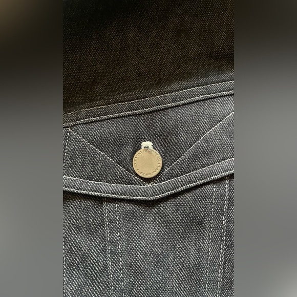 Thierry Mugler cropped denim jacket size S - Picture 3 of 5